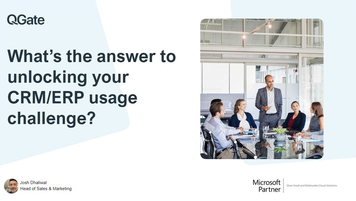 What's the answer to unlocking your CRM/ERP usage challenge poster.