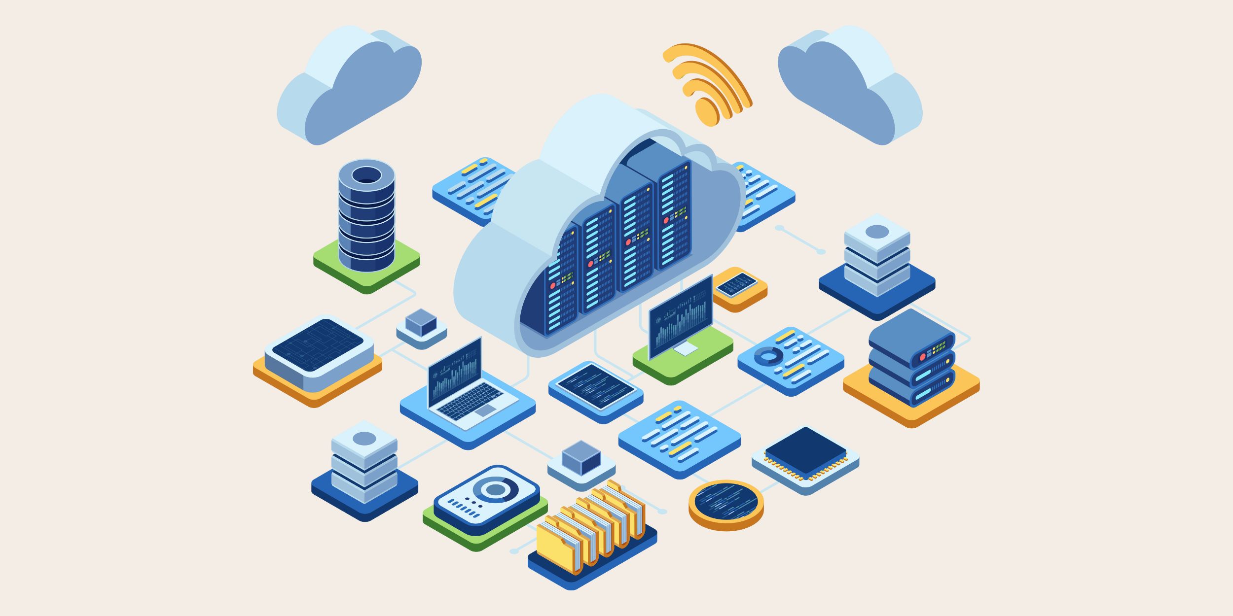 graphic representing a dynamics 365 cloud deployment