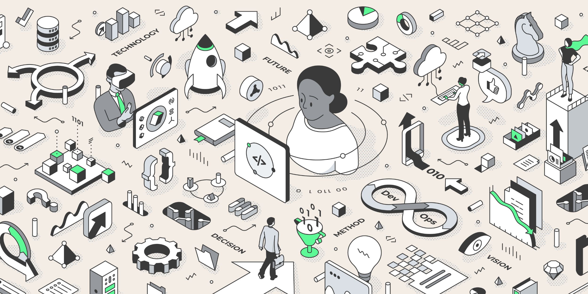 business transformation in graphical form