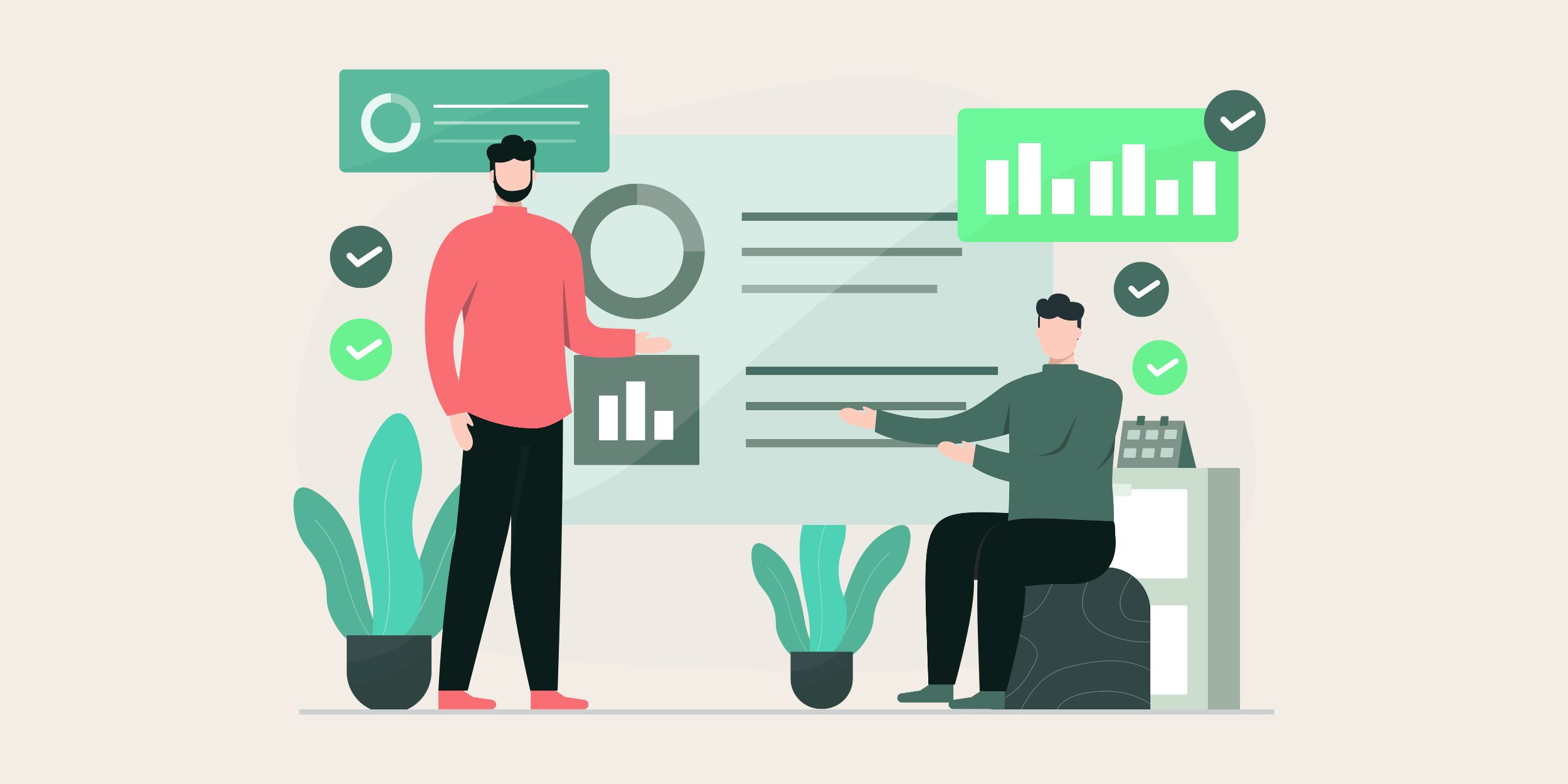 illustration of sales and marketing using sales literature in dynamics 365 dashboards.