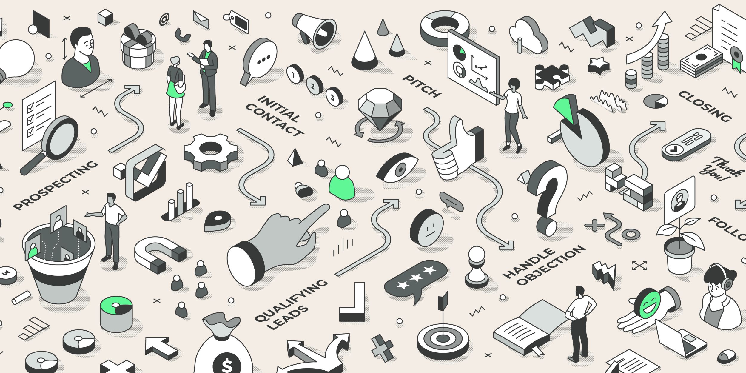 a sales process with sales guesswork