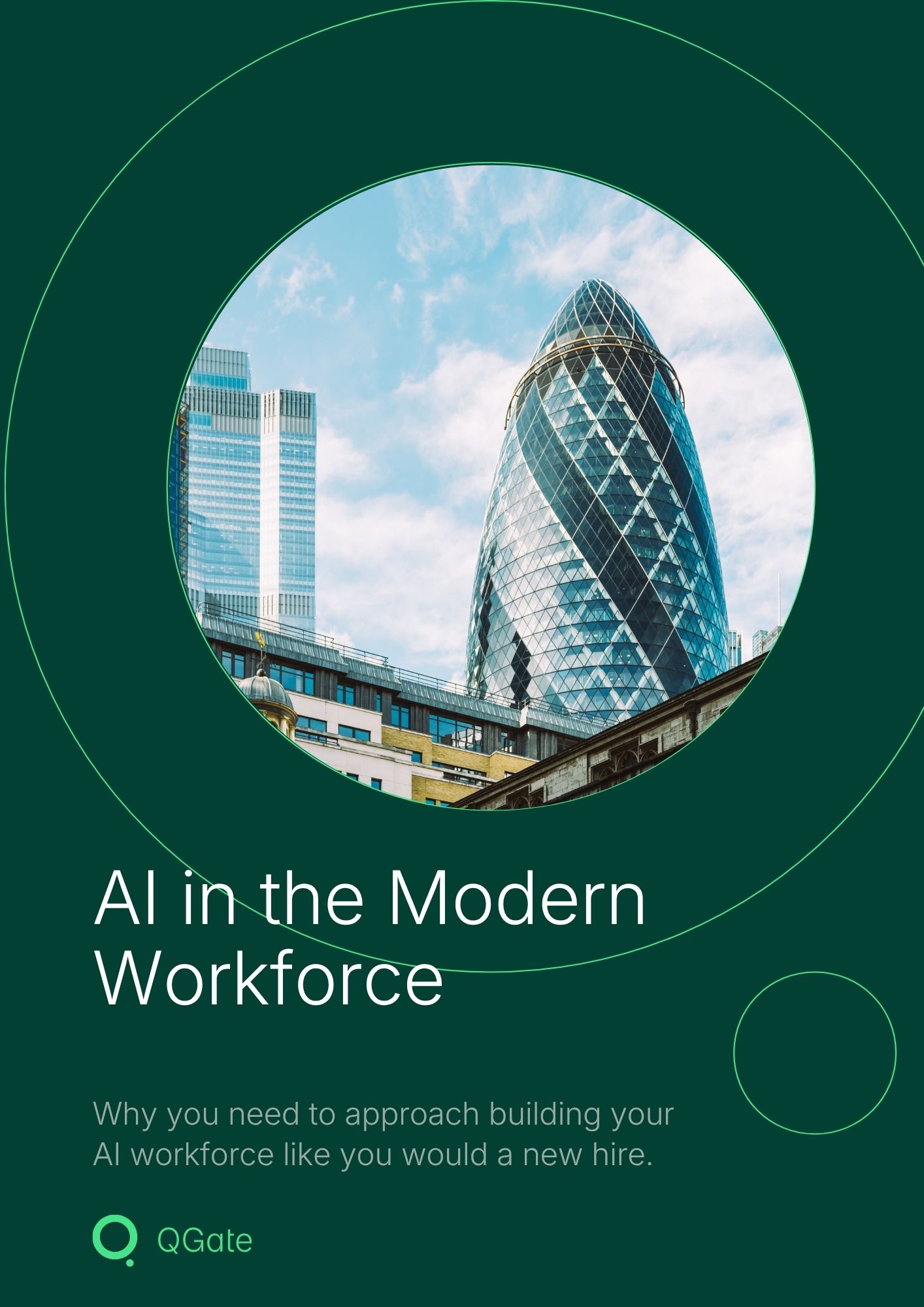 Cover art of the AI in the Modern Workforce eBook.