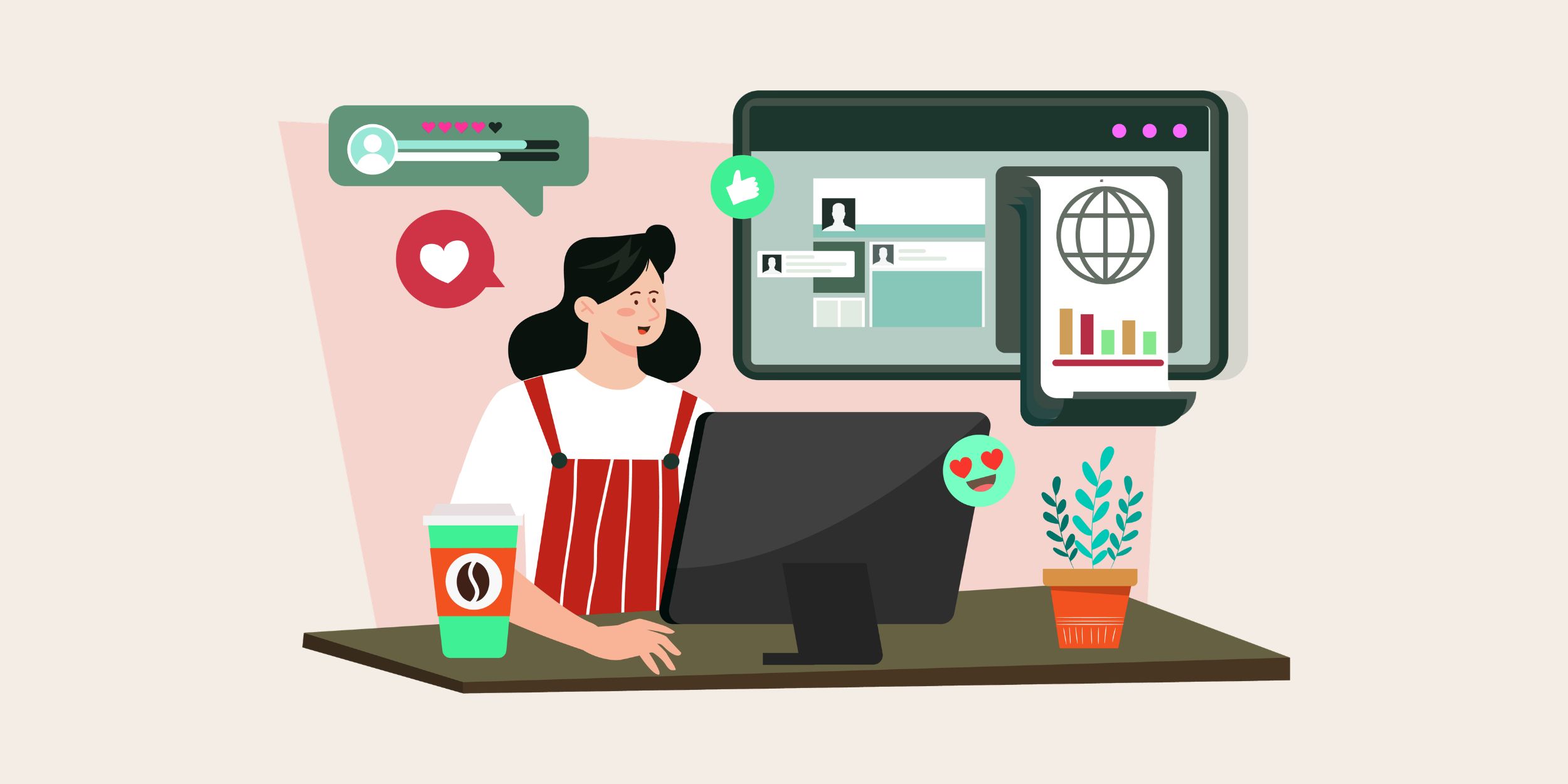 image of a woman working at a computer, trying to make crm data make sense, representing the hidden cost of poor crm adoption