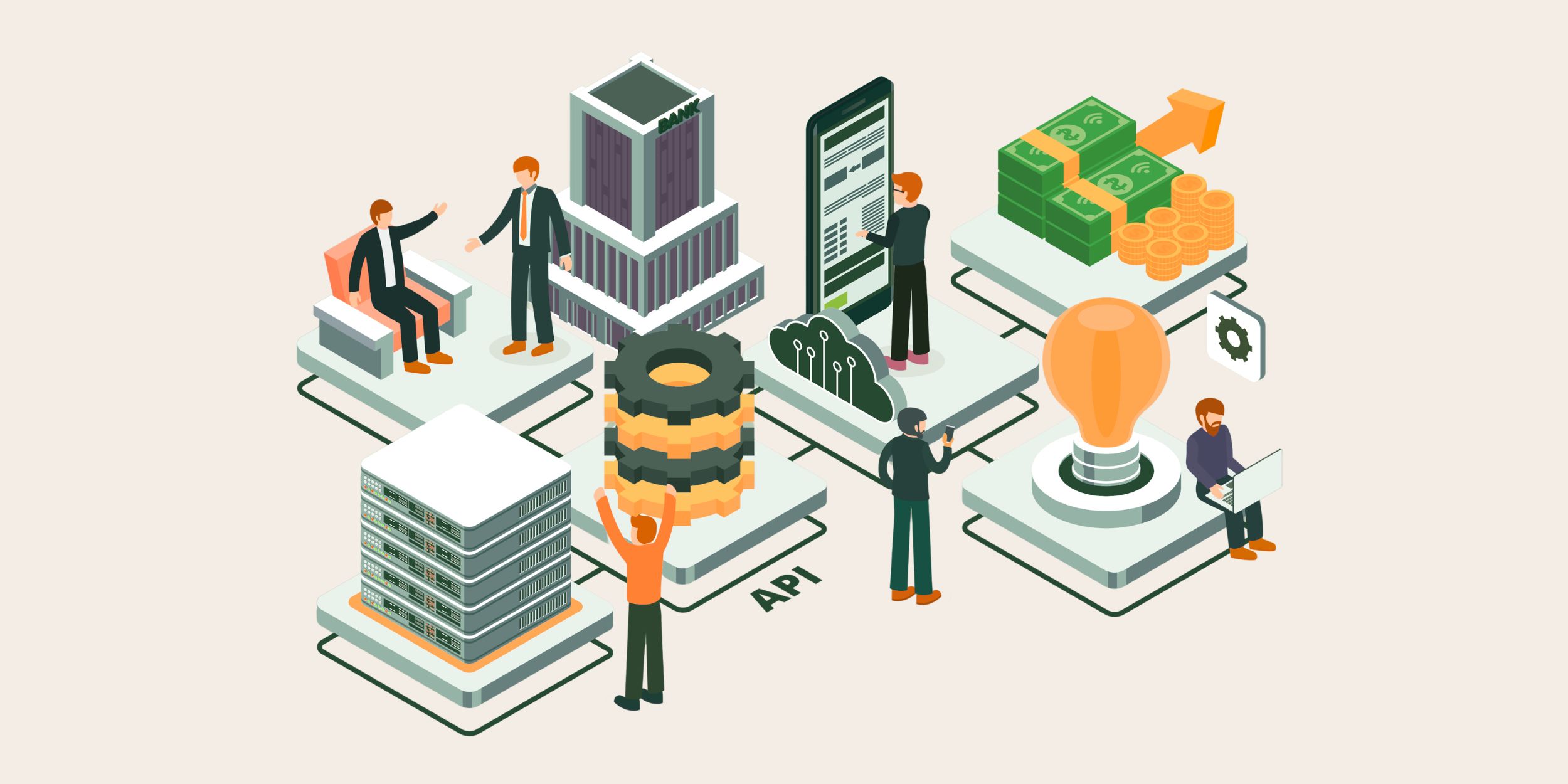 graphic representing a custom dynamics crm integration service